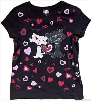 Krásné holčičí tričko Karl Lagerfeld vel.128
