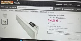 Teplovzdušný konvektor Přímotop 2000w