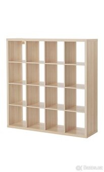Prodám IKEA KALLAX – police 147x147 cm (bílý mořený dub) + b