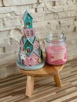 Vánoční dekorace. Set 2. Svíčka a dekorace