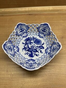 Mísa pětihranná prolamovaná 19 cm, Cibulák, originální z Dub