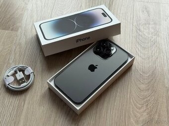 Apple iPhone 14 Pro 256Gb Space Black - 100% baterie, TOP