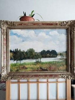 obraz VYSOKÉ NEBE, olej, sign. Franta Líbal