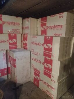 Bílý polystyren 100x50cm x8cm výška  100kc /m2