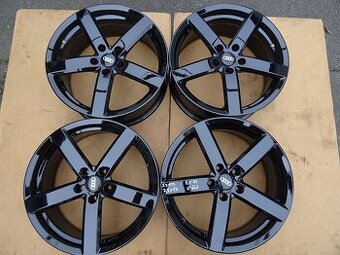 Alu disky černé na Audi, VW, 17", 5x108, ET 44, šíře 7,5J