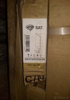 WALK IN - stěna 100cm - 8mm sklo, bezrámová -nová