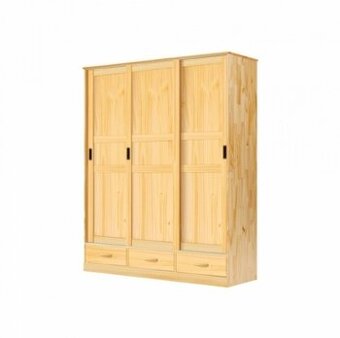 Dřevěná skříň 3dveřová ONIX posuvné dveře