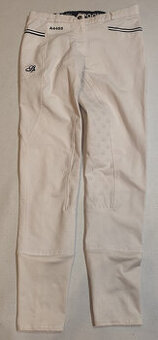 🏇 Závodní rajtky Spooks S – gripy, bílé, skvělý stav 🏇