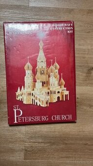 Woodcraft Dřevěné 3D puzzle kostel Petersburg