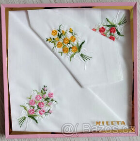 Retro dámské kapesníky Mileta