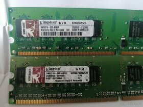 Ram DDR2 Kingston 667Mhz 1Gb + 512 Mb