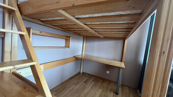 Vyvýšená poslet RÁCHEL 140x200 masiv smrk, matrace