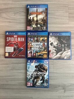 PS4 hry – Ghost of Tsushima, GTA V, Spider-Man a další