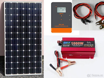 Solární sestava na karavan, chatu 180W / 220V