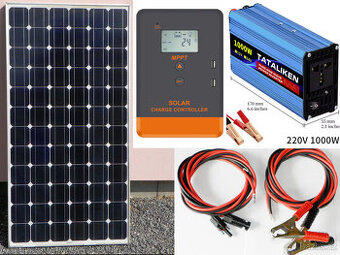 Solární sestava na karavan, chatu 180W / 220V