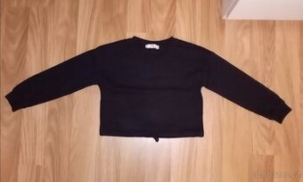 Černá crop mikina vel. 128