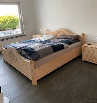 Kompletní ložnice z masivního dřeva velká sestava