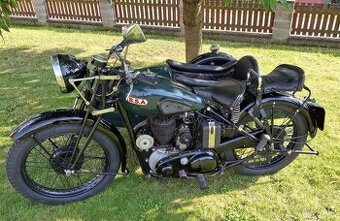 BSA m20 r.v. 1937 sidecar, s TP a SPZ