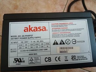 PC zdroj Akasa 400W - 1