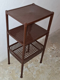 STOLEČEK plastový - odkládací stolek s poličkou 40x30-78cm