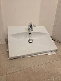 Umyvadlo SAT Brevis 60x45 cm | GROHE Euroeco batérie