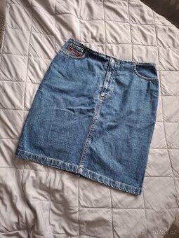 Vintage dámská džínová sukně L