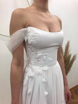 Svatební šaty nové XS-S