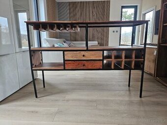 Industriální barová komoda Index Living - Masiv