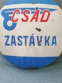 Smaltovaná tabula ČSAD - 1