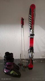 Dětské lyže 98 cm+ boty+ hůlky