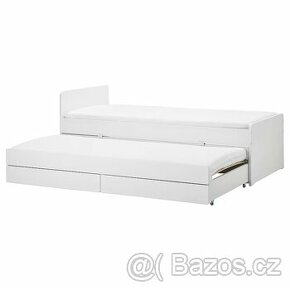postel s úložným prostorem Ikea