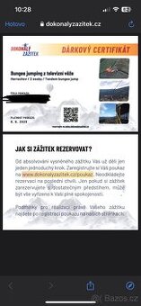 Bungee jumping z televizní věže pro 2 osoby