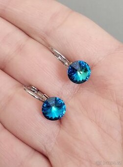 Krásné blyštivé naušnice Swarovski elements
