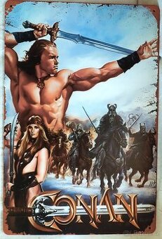 Barbar Conan kovová cedule - 1