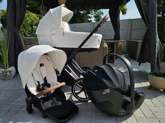 Kočárek Cybex Priam Off white + autosedačka Britax