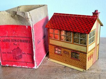 Vláčky - Signální nádražní budova, Hornby, Francie, 1930