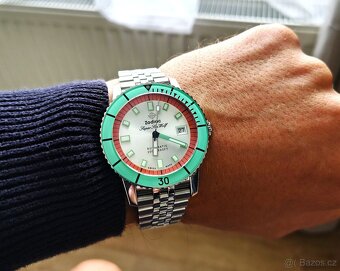 Swiss hodinky Zodiac Super Sea Wolf Watermelon Automatic