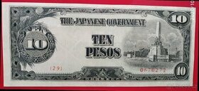 Japonská okupace Filipín-10 Pesos 1943