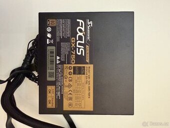 Seasonic Focus GX-750 (750 W, 80+ Gold, plně modulární)
