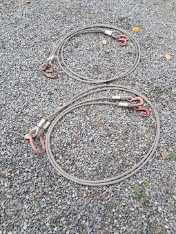 Vázací ocelová lana - dvojhák - mám 2 kusy