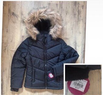 Nová dětská černá zimní bunda 122/128