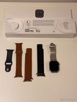 Apple Watch Series 8 45mm Cellular, Steel Case Grafitové