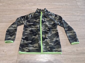 2x fleecová mikina 116