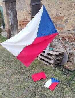 České látkové vlajky