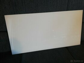 Sklo, tabule skla s bílou fólií - 1
