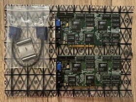 2x Diamond Monster 3D II 3dfx Voodoo2 12MB PCI + VGA + SLI
