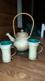 Čajová souprava keramika - 1