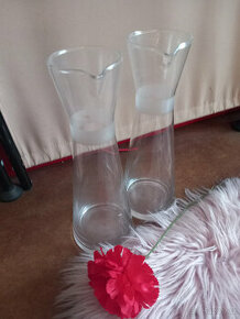 Karafa na nápoje či jako váza, ze skla, 900 mL