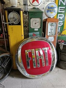 Světelná reklama FIAT, 120cm, dekorace, projekt
