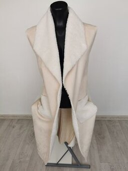 Dámská béžová vesta - Vel. M-M/L-L